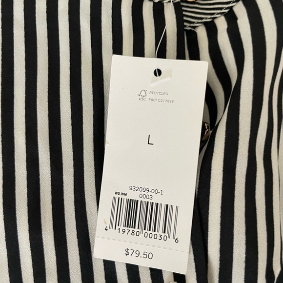 Banana Republic stripe button down blouse - Picture 5 of 8